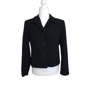 Talbot Black Blazer 100% Pure New Wool  Size 4.